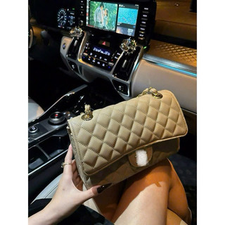 Túi Xách Nữ C Classic Da Gạo Đeo Chéo Đeo Vai Size 25 22  19 Sang Chảnh Thời Thượng 