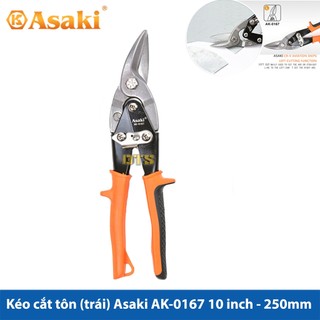 Kéo cắt tôn mũi cong trái asaki ak-0167 10 inch/ 250mm