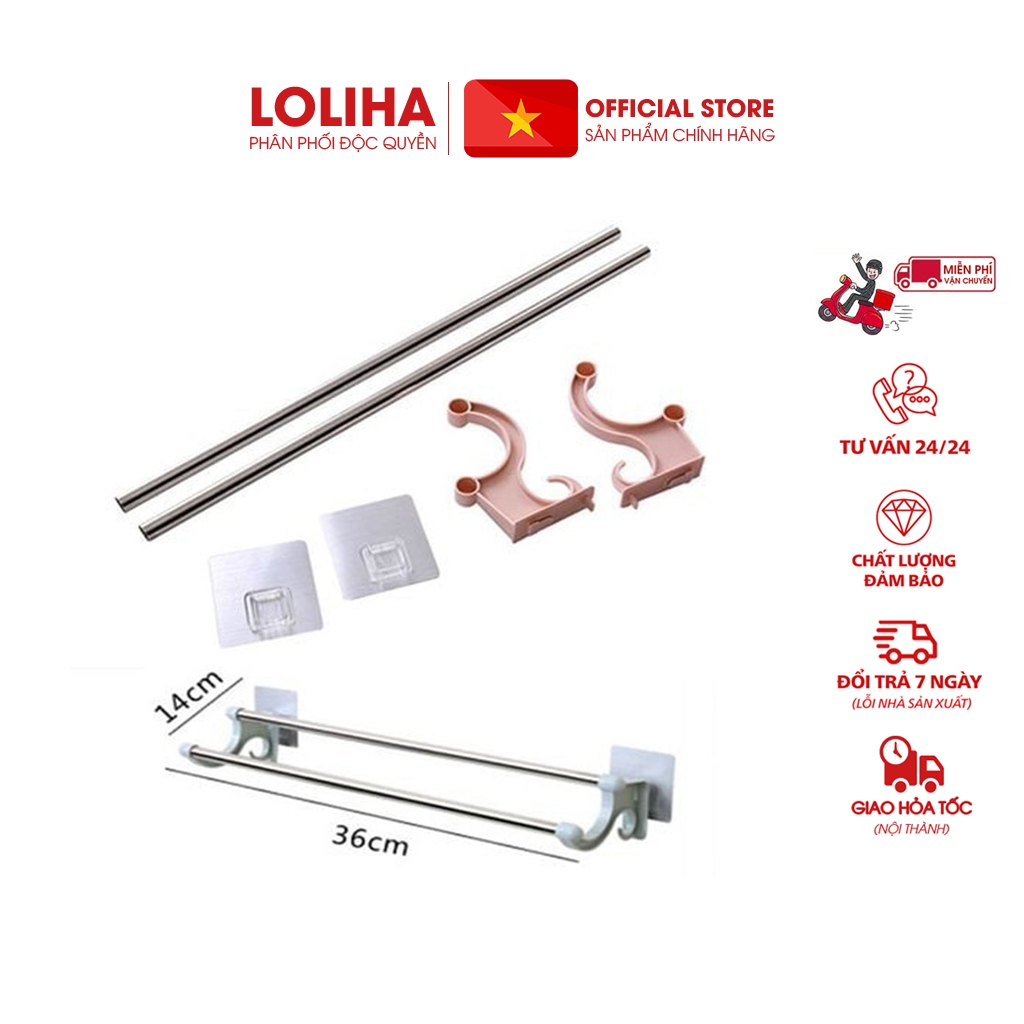 ⛔FREESHIP⛔ Combo 5 Giá treo khăn đa năng 2 tầng (LOẠI DÁN)