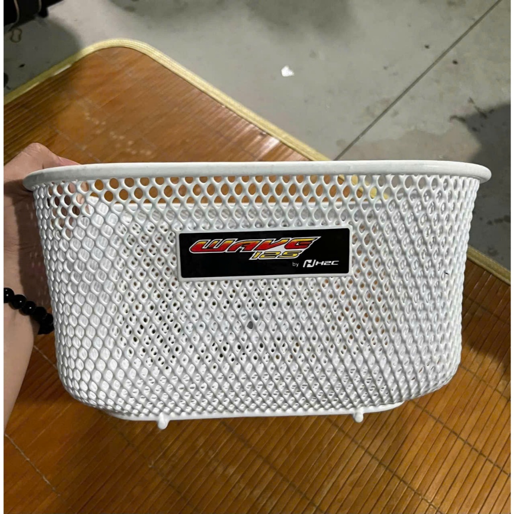 Rổ future 125 màu trắng gắn future neo/ future X/ wave lớn (tặng 3ốc gắn rổ)