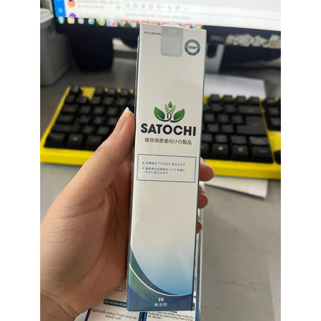Viên sủi SATOCHI  [CHÍNH HÃNG]  Dành Cho Người Bị Tiểu Đường date mới 2027