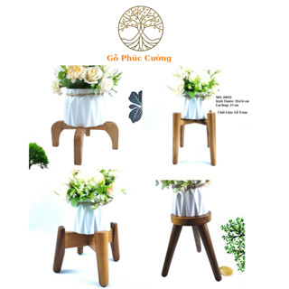 Giá Để Chậu Cây Gỗ Phúc Cường, Đôn Gỗ Để Chậu Hoa Để Bàn/ Kệ Để Chậu Cây Kiểng Lựa Chọn Size
