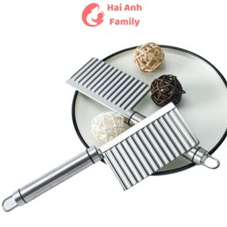 Dao răng cưa cắt rau củ, trái cây cho bé ăn dặm BLW, chất liệu thép không gỉ