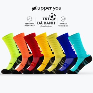 Tất Đá Bóng Nam Cổ Cao UPPER YOU Đệm Lót Dày Dặn Cực Êm Co Dãn Thấm Hút Mồ Hôi Tốt - SPM4001