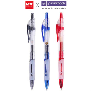 Bút Gel Bấm FUTUREBOOK ngòi 0.5 mm Xanh Đỏ Đen - Phân phối chính hãng M&G - MG0.5 R1-R3