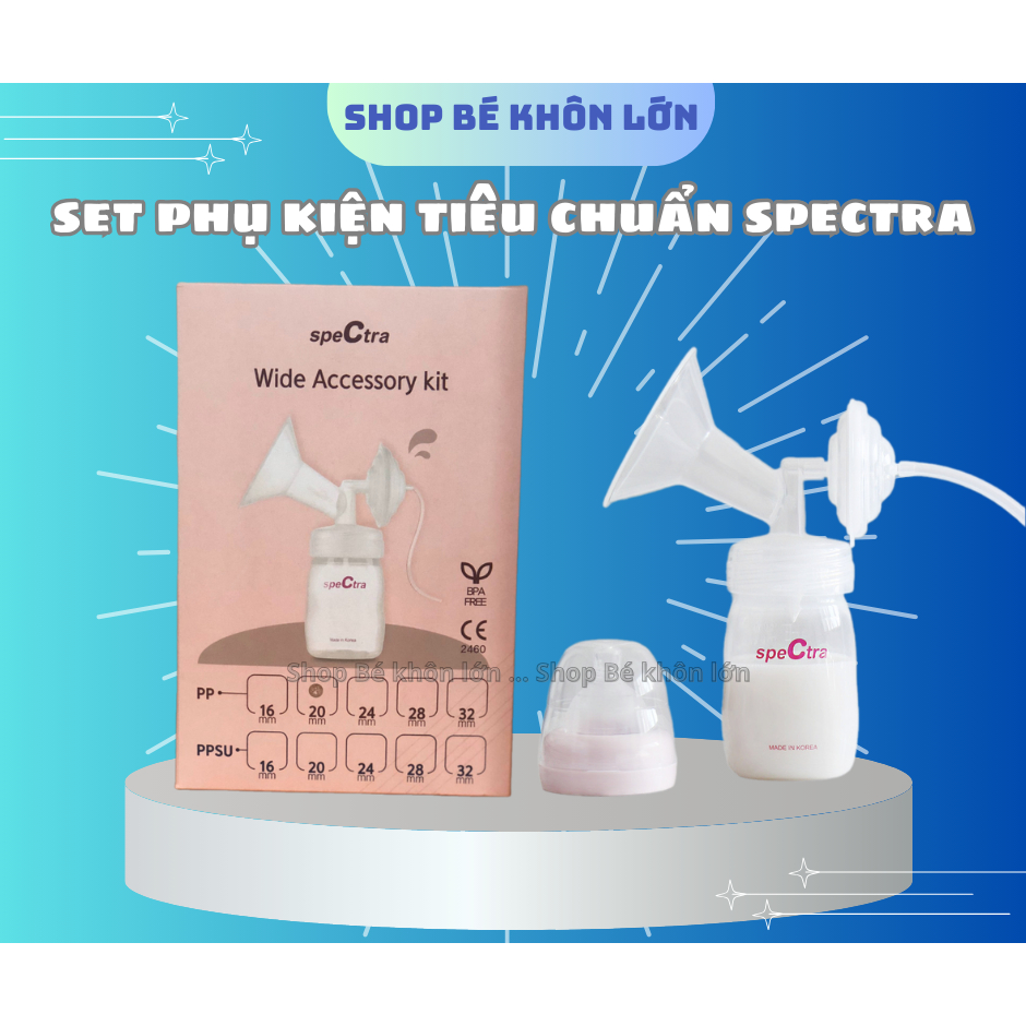 Set phụ kiện đầy đủ máy hút sữa Spectra