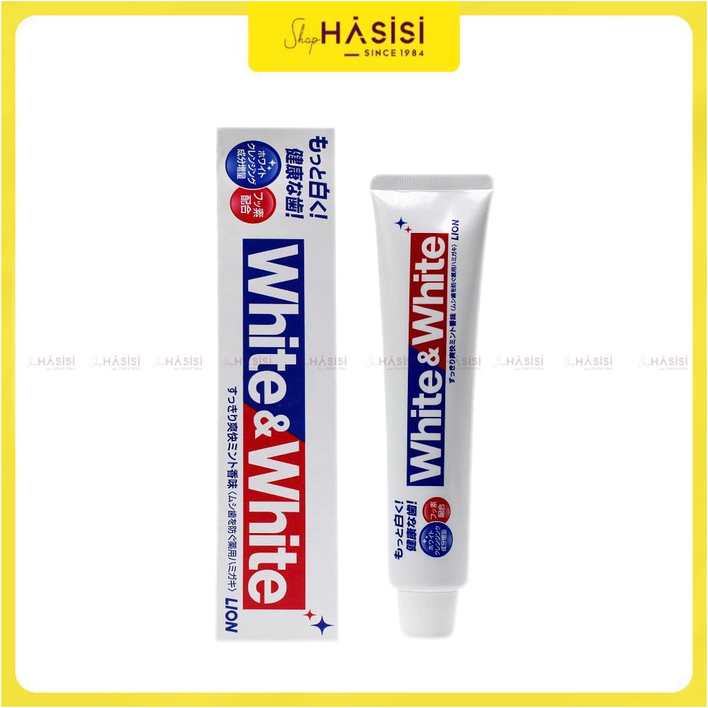 KEM ĐÁNH RĂNG LION - White & White 150ml