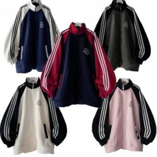 Áo khoác nam nữ cổ trụ chất nỉ form rộng đẹp hottrend 2024