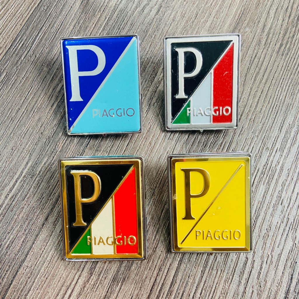 [HÀNG VESPA] TEM LOGO MẶT NẠ VESPA PIAGGIO MẪU ZIN ĐỘ MÀU NHƯ TEM ZIN