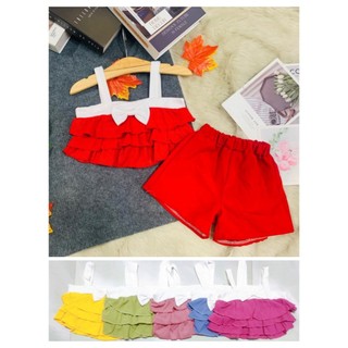 Bộ Thun Gân Dây Chéo Bé (6-14kg) (giao màu ngẫu nhiên)