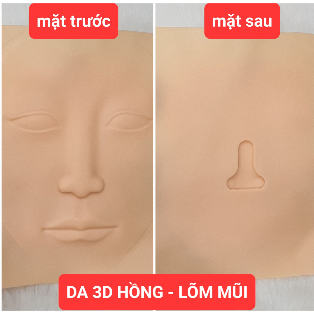 -Da 3D trắng và da 3D hồng luyện tập phun xăm cho các cuộc thi lấy giải