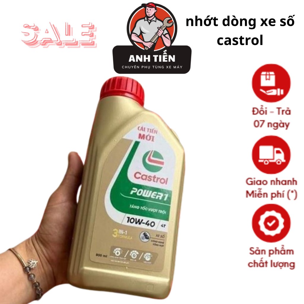 nhớt castrol dành cho các dòng xe số