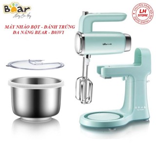  Máy nhào bột đánh trứng đa năng Bear 4L B03V1 Cam Kết hàng chuẩn 