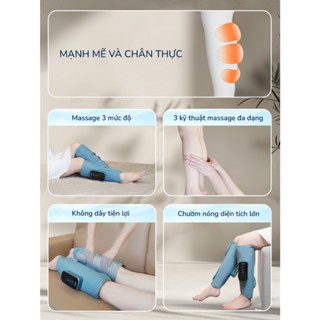 Máy Massage Chân BUMAS M5 - Chườm Nóng + Massage Bắp Chân Bằng Khí Nén - Bấm Và Bóp Huyệt Chân Thật