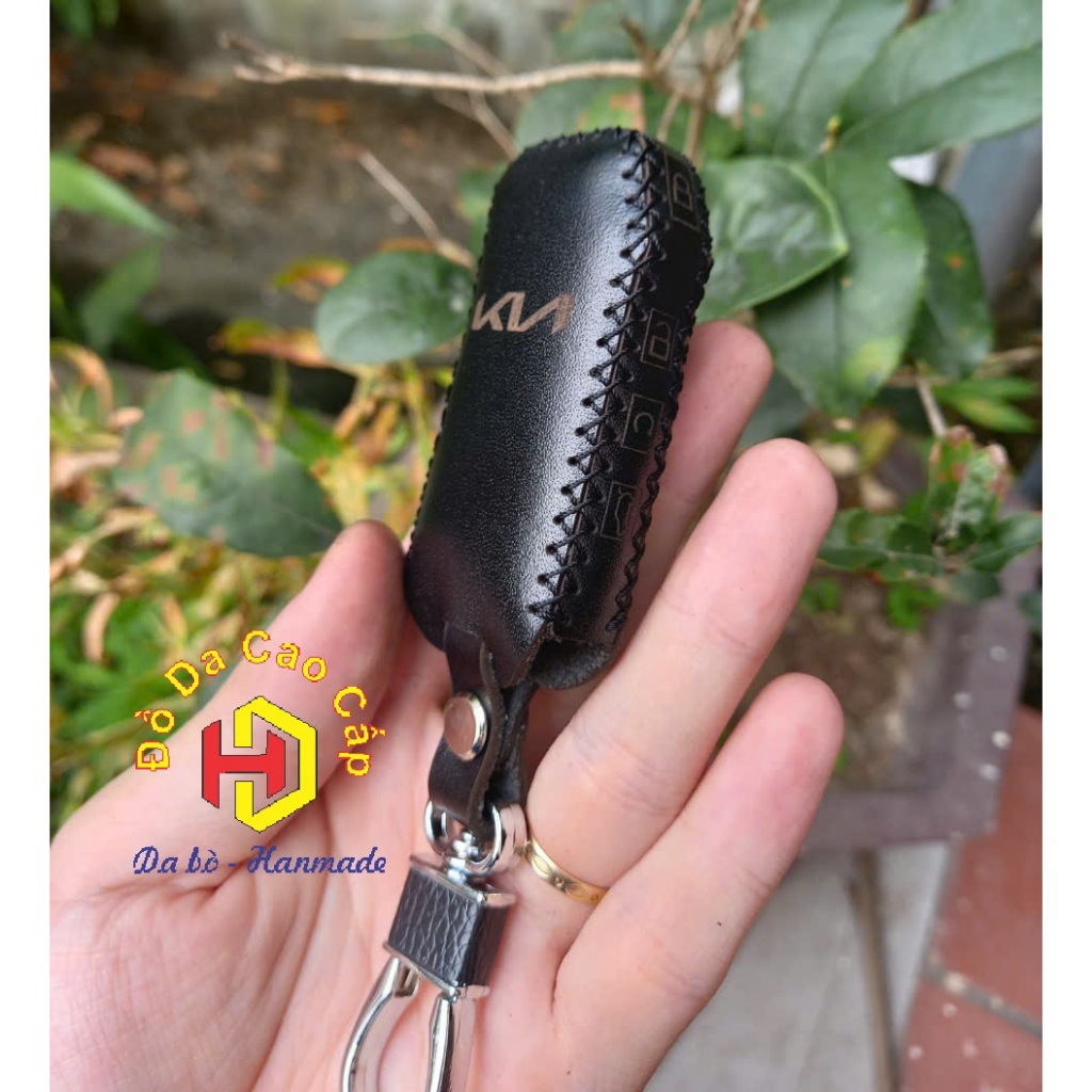 [Sang trọng] Bao da chìa khóa KIA K3, K5, New Sportage 2022, Sorento, cerato logo  KN mới, khắc tên 