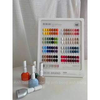 Sét sơn gel 66 màu BUBGIR chất sơn đặc mướt bóng