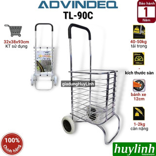 Xe kéo đi chợ đa năng advindeq tl-90c - tải trọng 40 - 50kg
