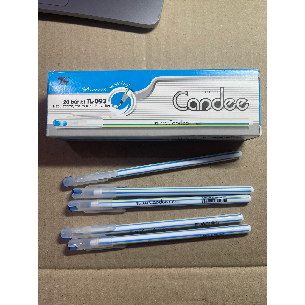 Bút Bi Nến TL-093 Nét 0.6mm Đẹp (Hộp 20 Cây)