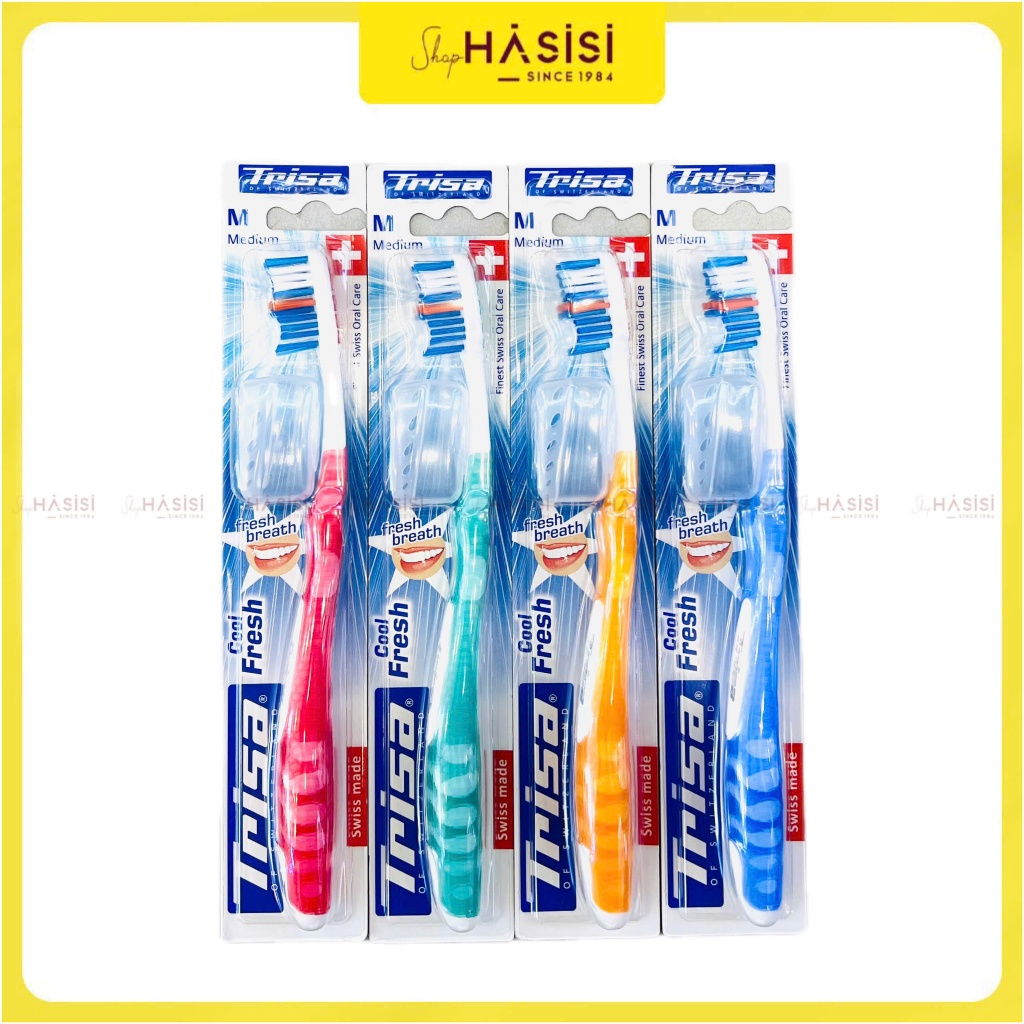 Bàn Chải Có Nắp TRISA - Cool & Fresh Medium