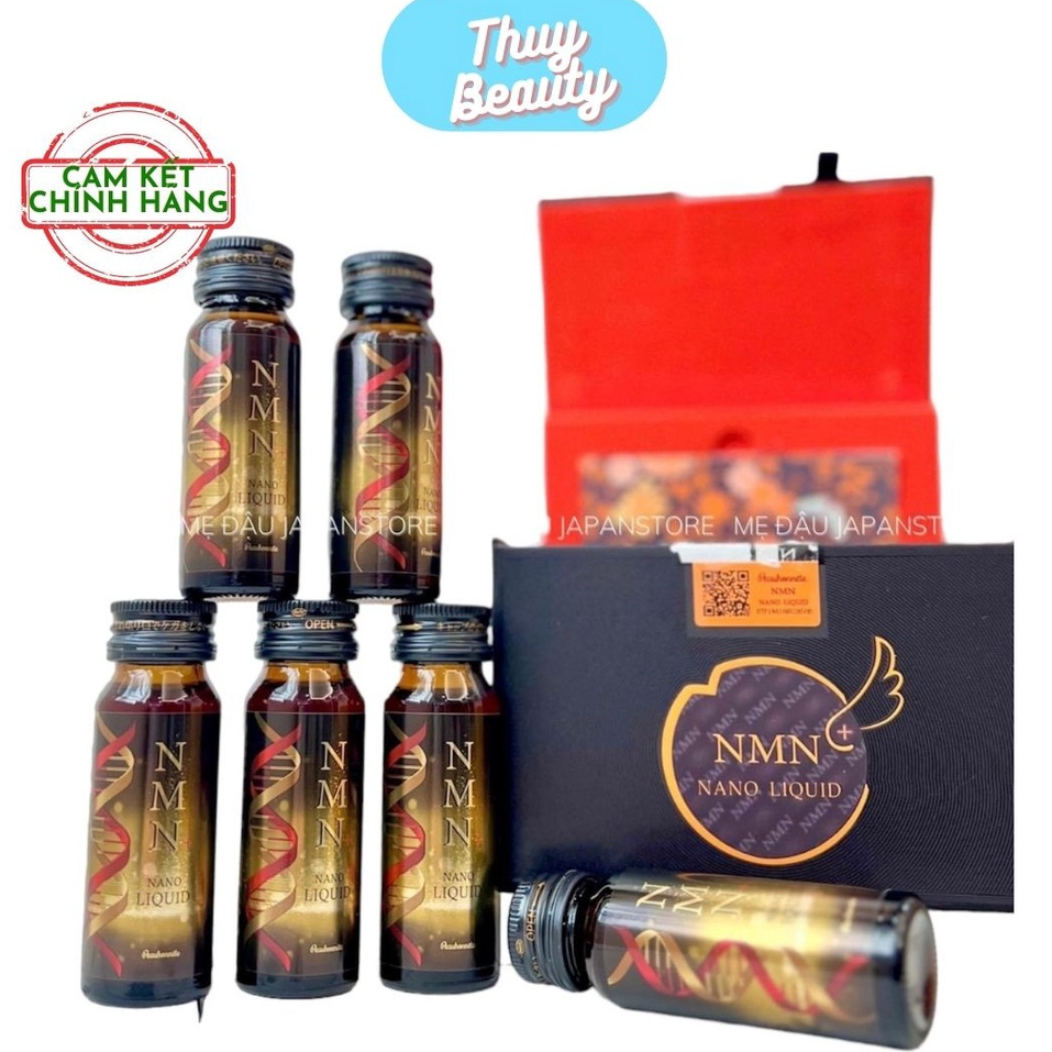 [Chính Hãng]Nước Uống Collagen Trẻ Hóa Da Peauhonnete NMN Nano Liquid 12000 Nhật Bản - Mẫu Mới 12 Lọ