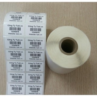 Tem nhiệt mã vạch 2 tem 35x22