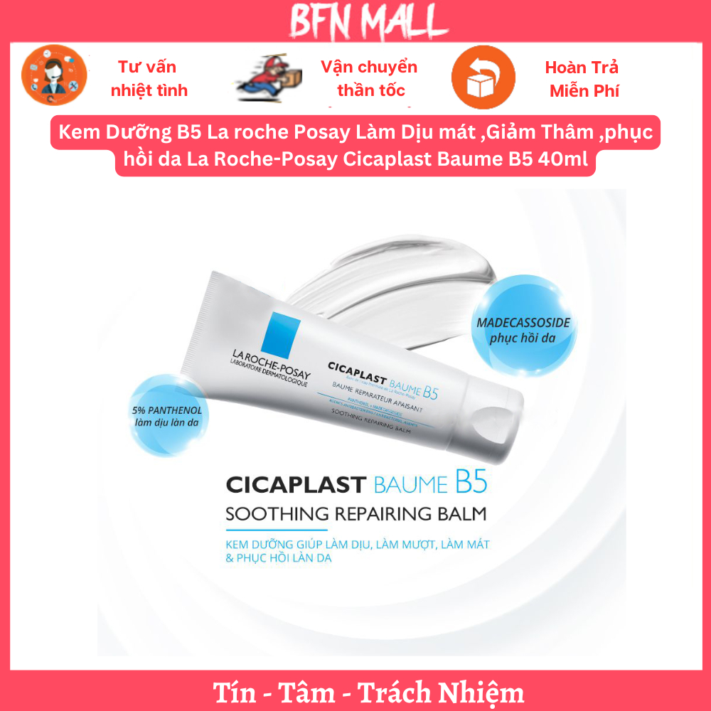 Kem Dưỡng B5 La roche Posay Làm Dịu mát ,Giảm Thâm ,phục hồi da La Roche-Posay Cicaplast Baume B5 40