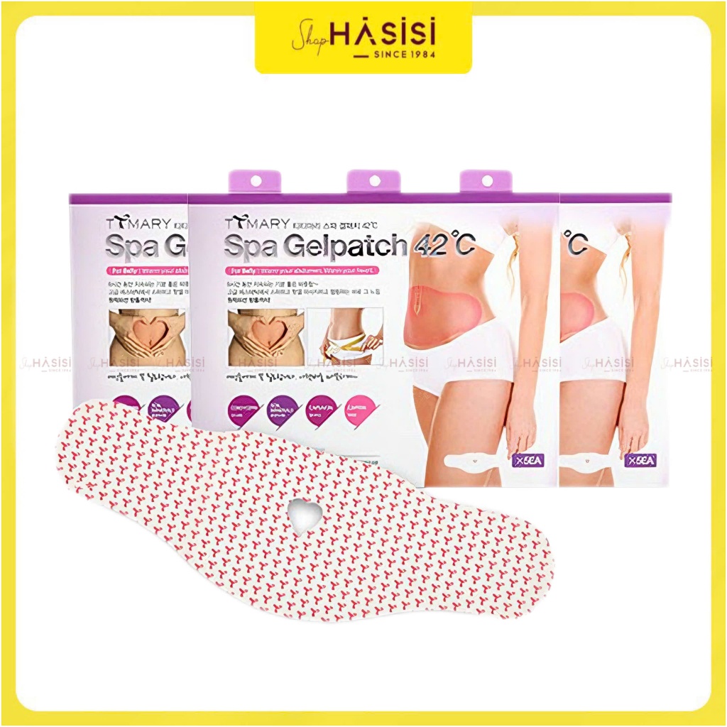 Sét 5 Miếng Dán Tan Mỡ Bụng TTMARY SPA GEL PATCH 42°C