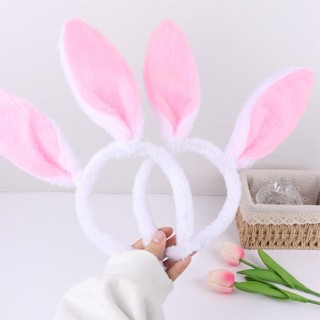 Băng đô cài tóc lông mềm  hình Bờm tai thỏ, bờm cài tóc bé gái xinh xắn