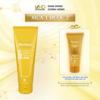 Kem Chống Nắng Body TEENILICIOUS SPF 55+ Body Lotion, PA+++ Giúp Bảo Vệ, Dưỡng Ẩm Da 150ml [KIHODE]