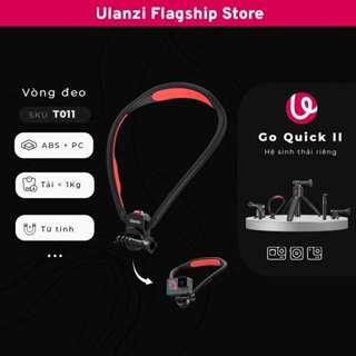 Ulanzi Go-Quick II Magnetic Neck Holder Mount Gen 2 - Ngàm nam châm tích hợp vòng đeo cổ quay POV cho Action Camera