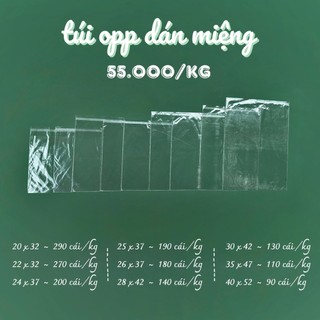 1KÝ TÚI OPP DÁN MIỆNG