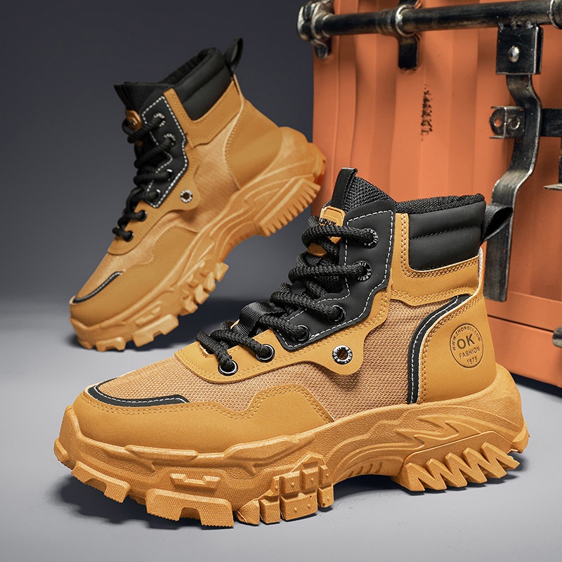 Giày bốt nam SK cao cấp phong cách vintage mạnh mẽ lịch lãm - Shoes - Boots