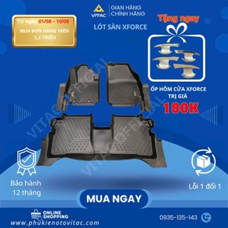 Freeship_Thảm lót sàn ô tô 5D Mitsubishi XFORCE đúc nguyên khối TPV (3 tấm/Bộ)