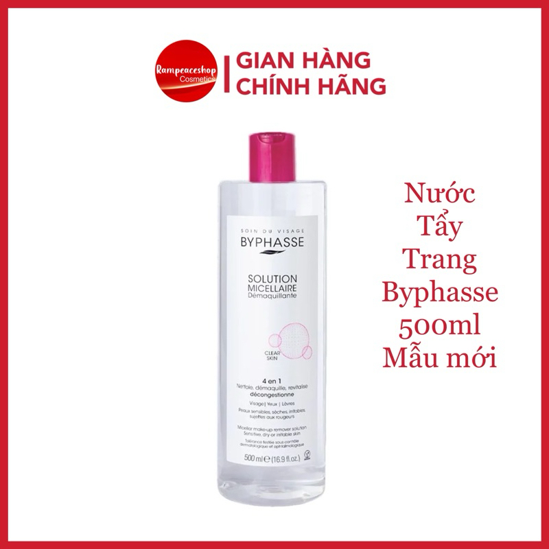 Nước Tẩy Trang Byphasse Solution Micerallaire Face 500ml - Mẫu mới