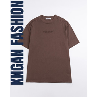 Áo thun unisex nam nữ cổ tròn cao cấp dập nổi chữ Yonekey, áo phông nam nữ basic chất liệu cotton 250GSM AT02 Menswear