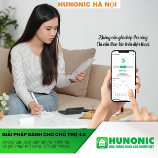 Aptomat Hunonic Notec 40A, Aptomat Theo Dõi Tiền Điện Hàng Tháng, Điều Khiển Từ Xa Qua Điện Thoại