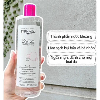 Nước Tẩy Trang Byphasse Solution Micerallaire Face 500ml - Mẫu mới