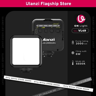 Ulanzi VL49 Đèn Led trợ sáng mini Studio phiên bản mới có tích hợp pin 2000Mah dùng cho điện thoại, máy ảnh