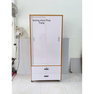 Tủ quần áo, tủ nhựa đài loan 2 cánh lùa Tphcm-Bình Dương