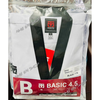  Võ Phục Taekwondo Cổ Đen Mooto Basic Loại Tốt.  Không kèm đai đen  