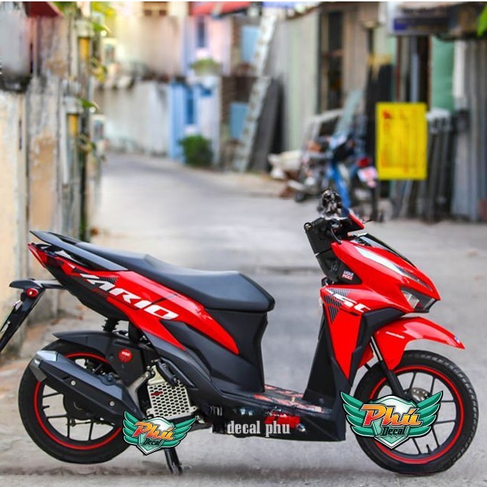 Tem rời Vario 150 INDO đỏ (V)