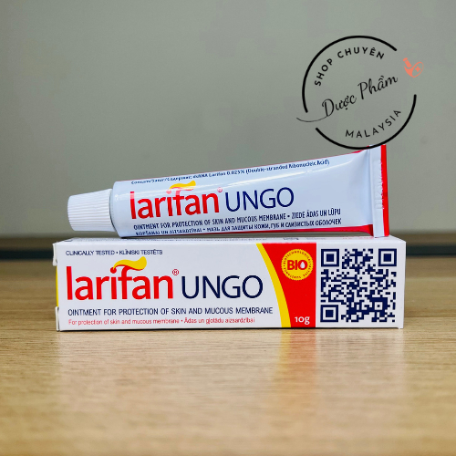Larifan Ungo Sùi mào gà, Gai sinh dục, Chuỗi ngọc DV,  Mụn Cơm, Mụn Cóc Herpes 10g  [CHÍNH HÃNG - MEDICINE MALAI]
