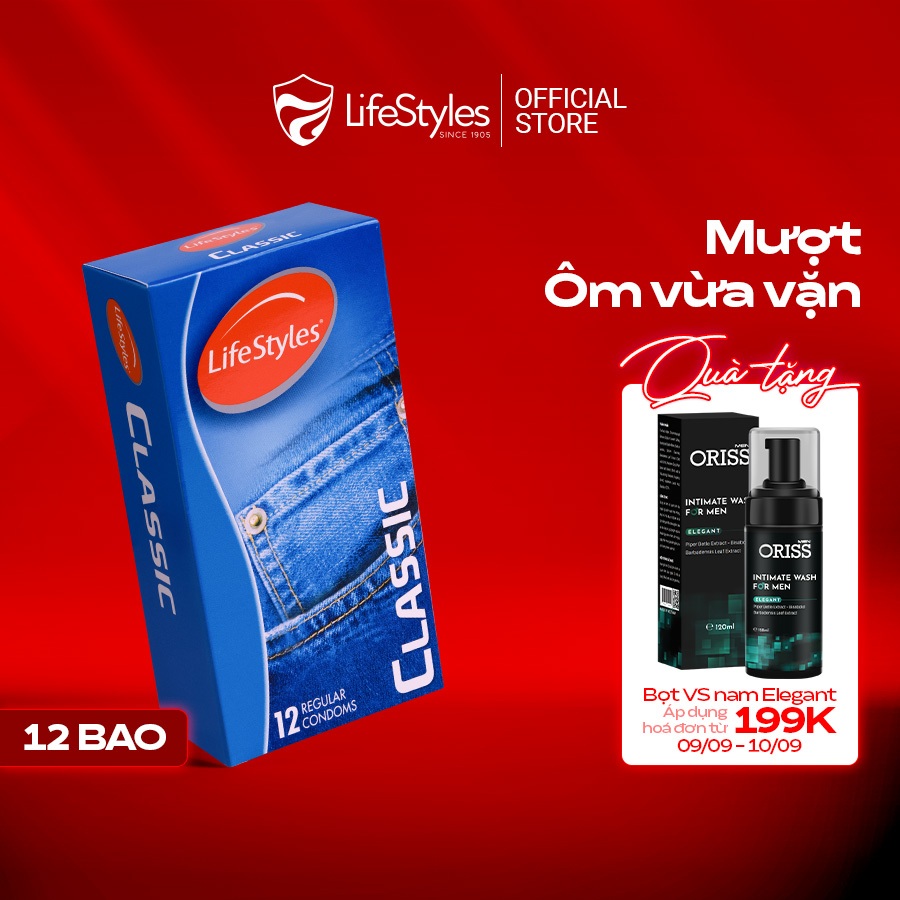 Bao cao su Lifestyles siêu mỏng siêu mềm có gân gai nhiều gel