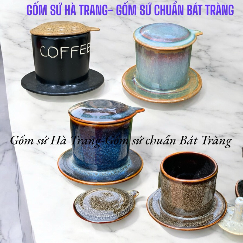 thân phin pha cafe gốm sứ Bát Tràng cao cấp
