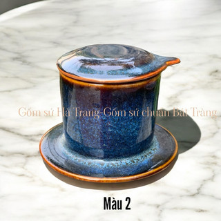 thân phin pha cafe gốm sứ Bát Tràng cao cấp