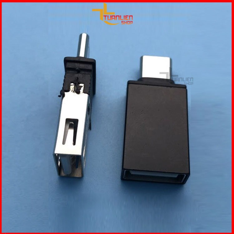 Đầu chuyển đổi từ USB sang Type C (Đen)