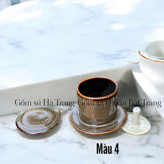thân phin pha cafe gốm sứ Bát Tràng cao cấp