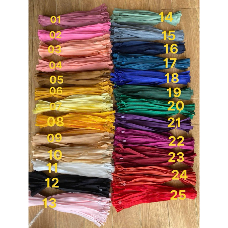 Dây khoá giọt lệ 25 cm 6k/5 chiếc