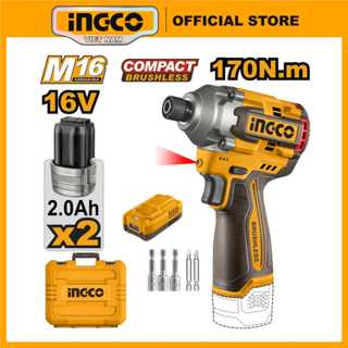 Máy siết vít motor không chổi than hệ pin 16V INGCO CIRLI16178 170Nm