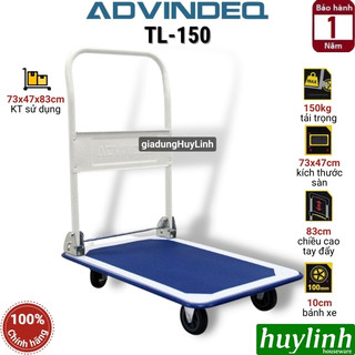 Xe đẩy hàng sàn thép advindeq tl-150 -